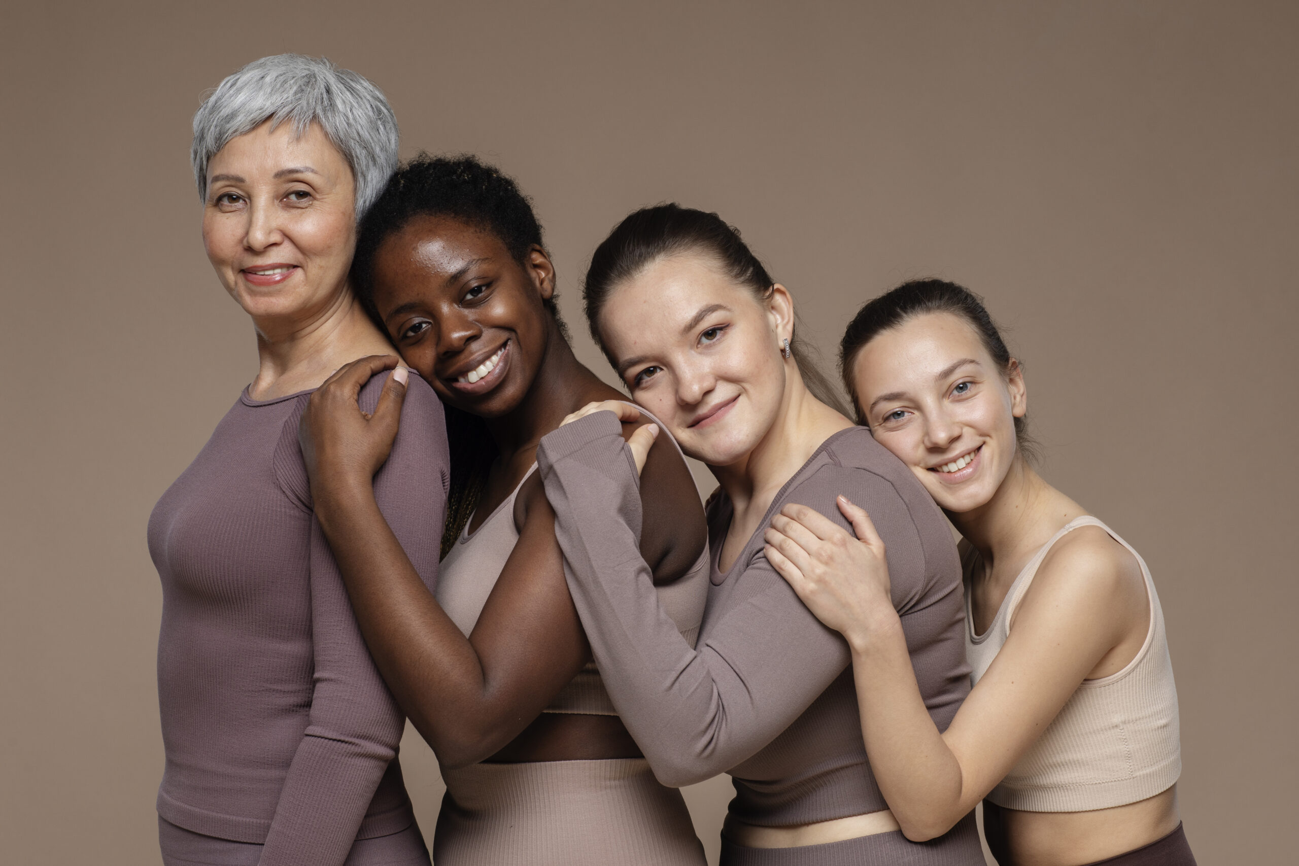 different women standing together